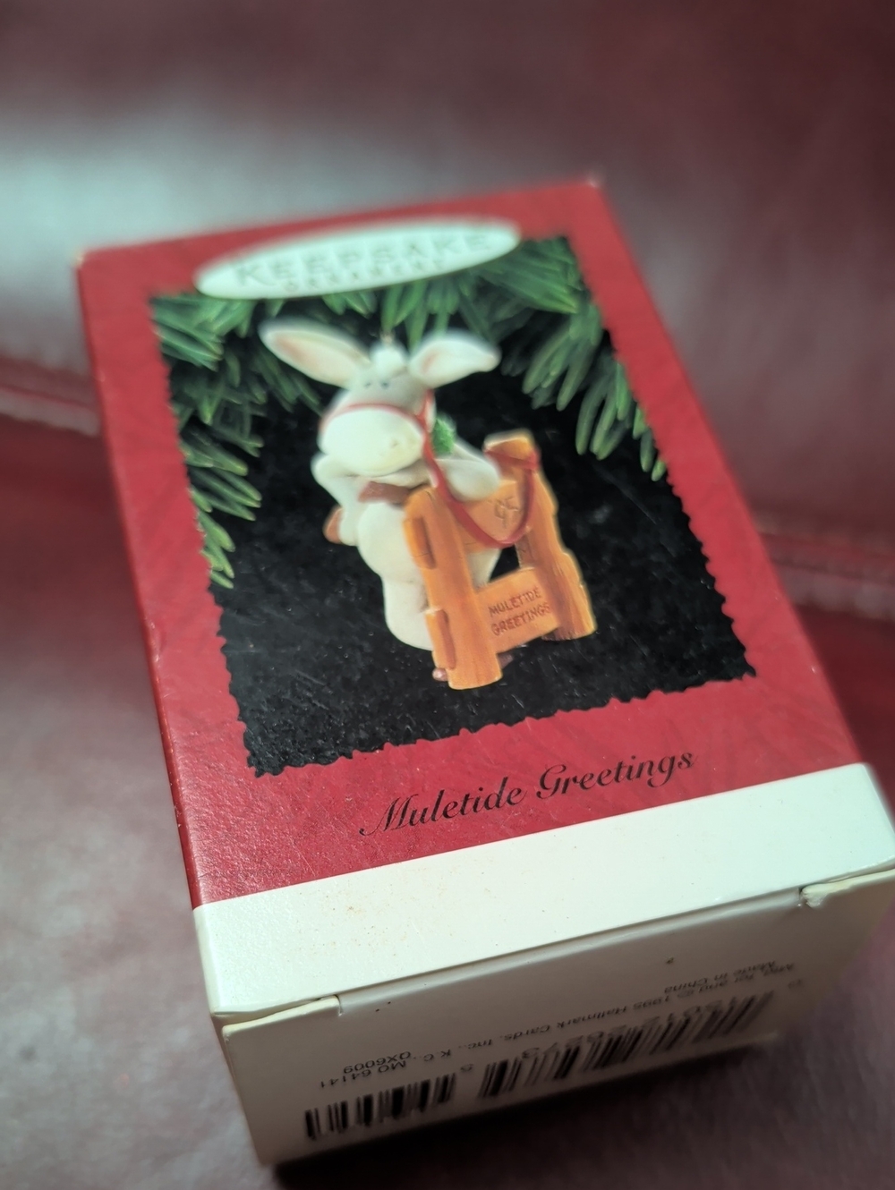 Hallmark Ornament 1995 Muletide Greetings